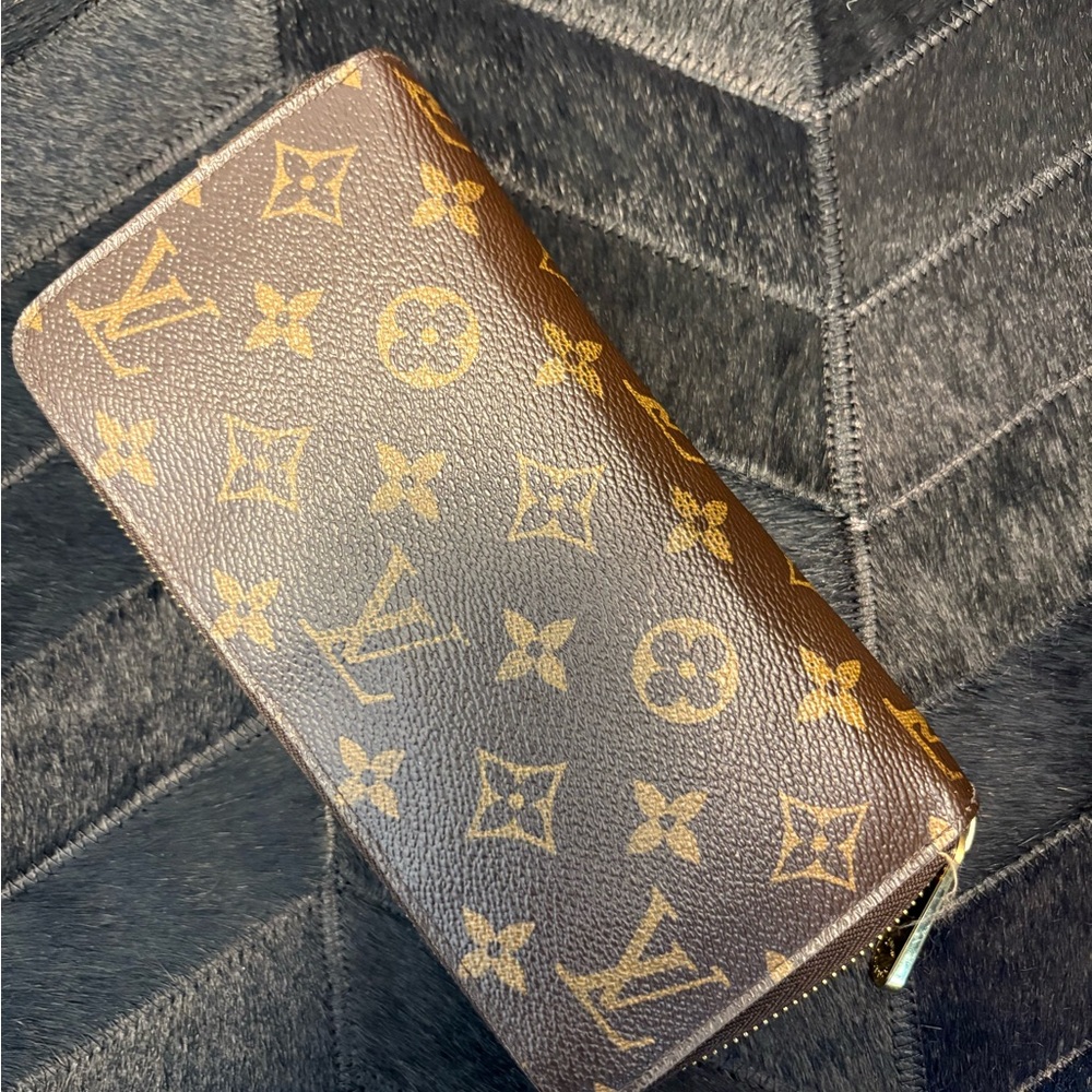 Louis Vuitton Brown Clemence Monogram Wallet
